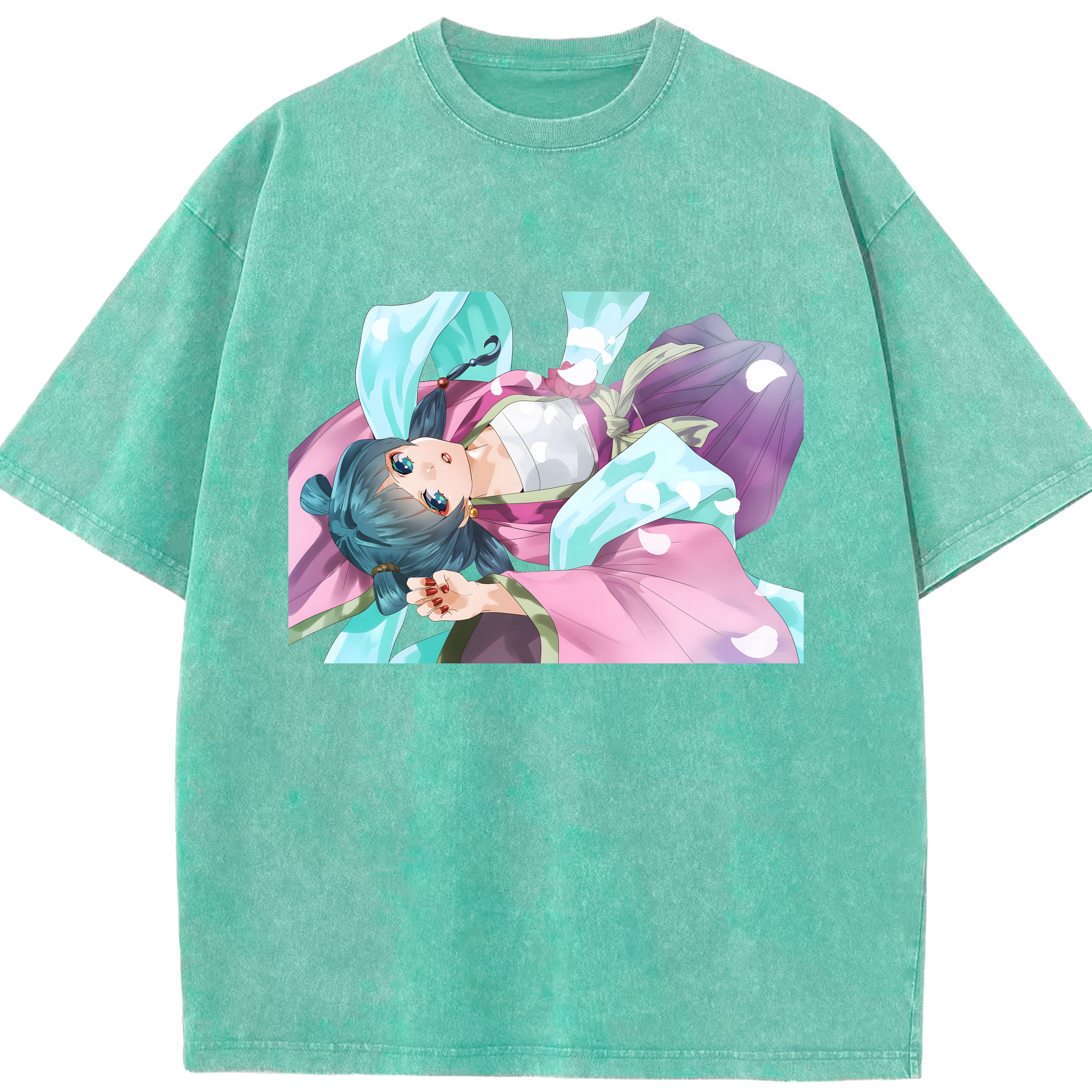 （画像用） 薬屋のひとりごと The Apothecary Diaries 綿100% ヴィンテージ風 半袖Tシャツ（フロントプリント）
